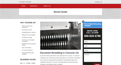 Desktop Screenshot of concorddocumentshredding.com